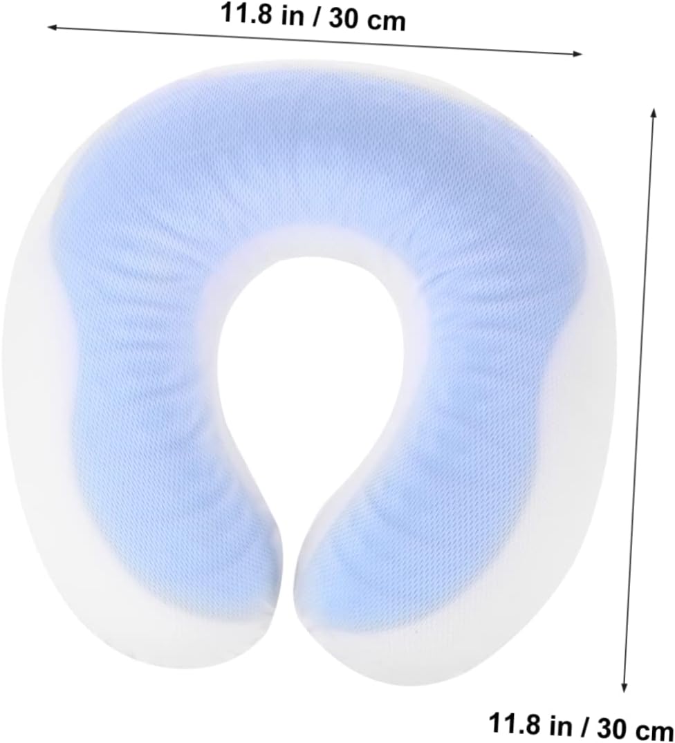 Cooling Gel Neck Pillow for Travel - Memory Foam U-Shape, Neck Comfort & Support - Image 2