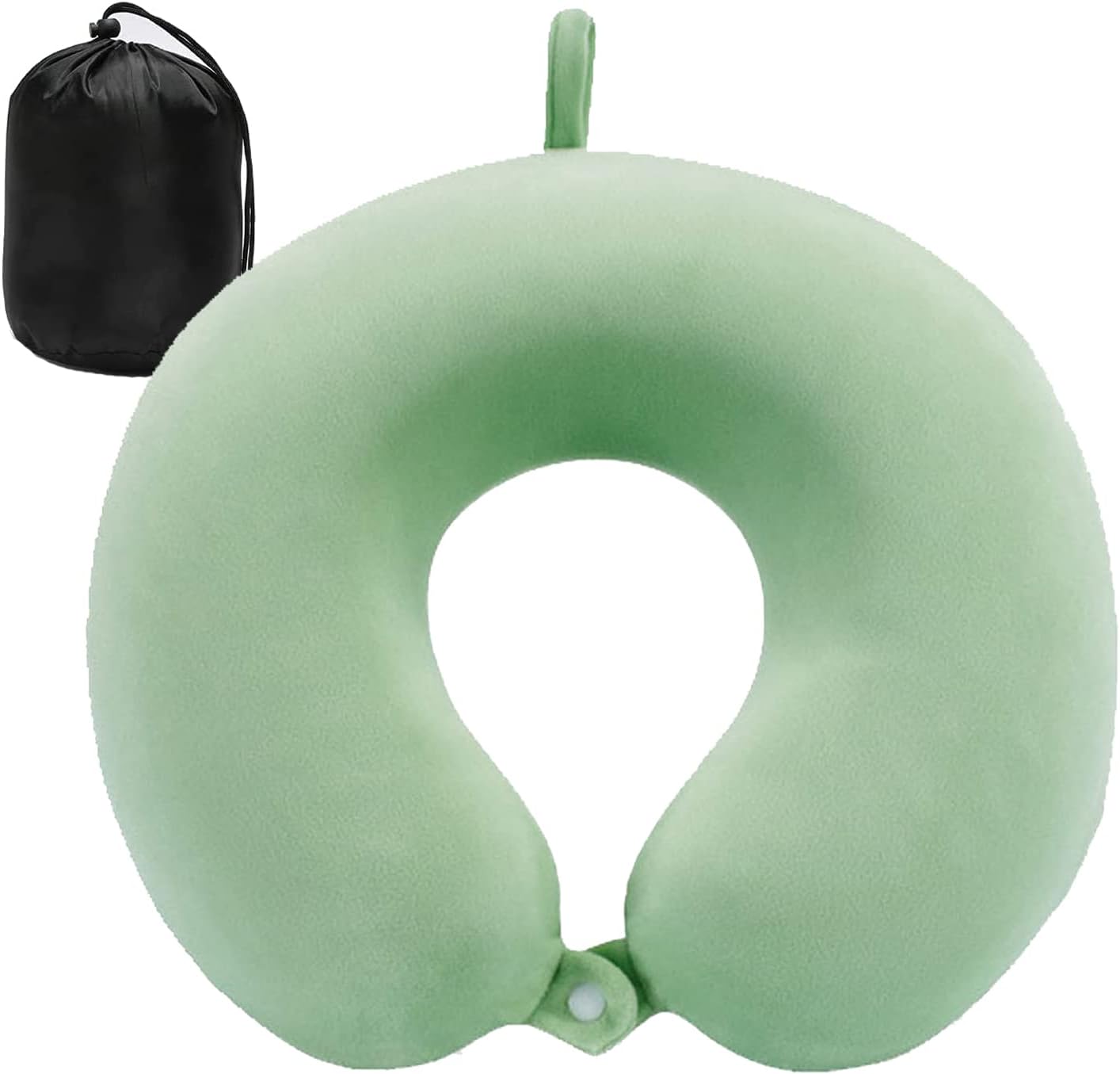 Upgraded Travel Neck Pillow - 100% Memory Foam, for Airplane Headrest Sleep, Portable Plane Accessory